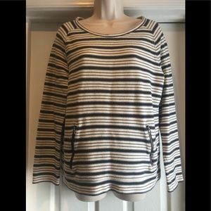 LOFT Lou & Grey Long Sleeve Striped Top